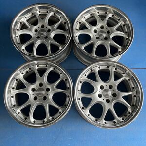 深リム　3ピース　SSR AGLE STRUSSE エイグルストラッセ 18×8.5J+30 PCD114.3-5穴　ハブ径約74mm アルミホイール4本セット