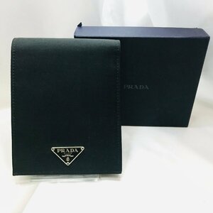 PRADA プラダ　ナロン　2つ折り財布　ブラック　未使用　qob.YI511