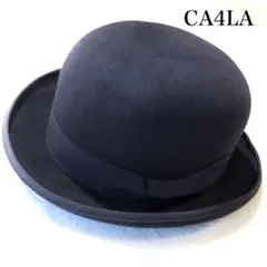 【ラビットファー100％✨】CA4LA  カシラ  ボーラーハット 帽子 リボン