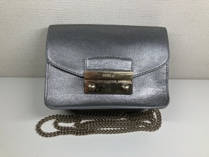 ★FURLA Furla フルラ メトロポリス チェーンショルダー ショルダー ポシェット ミニ かばん 斜め掛け レディース プッシュロック 