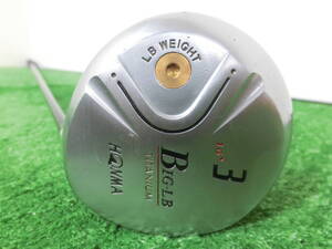 ♪HONMA ホンマ BIG-LB 3W フェアウェイウッド 16°/純正 シャフト NEW SUPER LIGHT TITANIUM CARBON Type-S FLEX-S-2 G8805♪