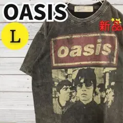 OASIS オアシス バンドTシャツロックT新品未使用ブラックLサイズ 2698