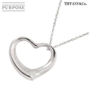 ティファニー TIFFANY&Co. オープンハート ネックレス 幅27mm 40cm シルバー SV 925 Necklace 90258198