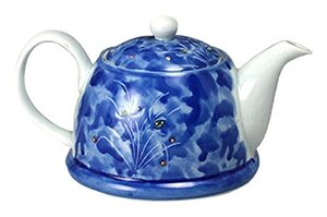 急須 おしゃれ ポット ： 有田焼 濃蘭 （Ｍ）ケトルポット Japanese Tea pot Porcelain/Si