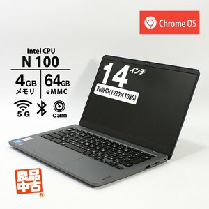 ノートパソコン Lenovo 14型 14e Chromebook Gen3 Intel N100 メモリ4GB eMMC64GB 無線LAN 5G Webカメラ Chrome OS 良品中古 モバイル PC