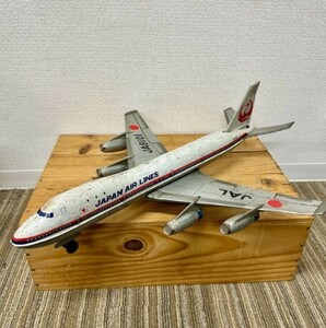 【希少品】アサヒ玩具 JAL JA8101 日航機 ジャンボジェット 　ダグラス DC-8 翼同梱　ブリキ　当時物