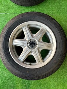 【バリ溝】NUTTIO ホイール15インチ/6.5J/PCD100:114.3マルチ/5穴/ハブ径/73mm　ダンロップ エナセーブ ECO202 215/60/R15