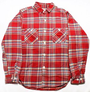 Bootleggers (ブートレガーズ) C.P.R Shirts / セントラルパシフィック レイルロード ネルシャツ 美品 レッド 14 / フリーホイーラーズ