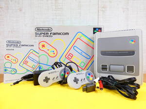 S) Nintendo 任天堂 SUPER FAMICOM スーパーファミコン SHVC-001 本体/コントローラー ゲーム機器 ※動作OK！ ＠100 (12)