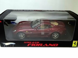 【侍】限定品 MATTEL HOTWHEELS マテル社 1:18 ホットウィール エリート フェラーリ FERRARI 599 GTB FIORANO 模型車ミニカーBOX付 20+79