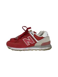 NEW BALANCE◆ローカットスニーカー/WL574TAD/レッド/24cm