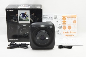 【適格請求書発行】良品 FUJIFILM フジフィルム デジタルチェキ instax SQUARE SQ20 ブラック 元箱付【アルプスカメラ】240509e