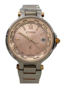 CITIZEN◆ソーラー腕時計/アナログ/PNK/SLV/H240-T018238