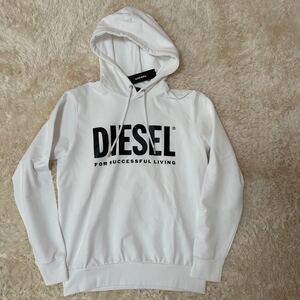 【新品未使用】 入手困難！！ DIESEL ディーゼル　 パーカー スウェットパーカー フーディー ホワイト　S-GIR-HOOD-DIVISION-LOGO