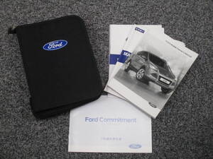 ☆YY18694 FORD フォード KUGA クーガ 型式:WF0JTM 取扱説明書 取説 2013年 メンテナンスノート 車検証ケース付き 全国一律送料600円