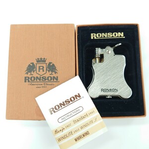 I2532 喫煙具 ライター RONSON Banjo R01-0002 ロンソン バンジョー オイルライター 中古 ジャンク品 訳あり