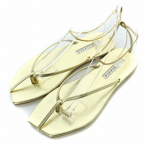 ピッピシック PIPPICHIC ANKLET SANDAL アンクルサンダル トング フラット S 24cm ゴールド色 20093521000010 /BB ■OF レディース