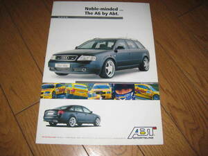 ABT SPORTSLINE AUDI A6専用カタログ！