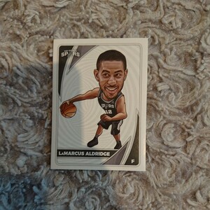 PANINI 2021 NBA STICKER ☆ LAMARCUS ALDRIDGE イラスト ☆ ラマーカス オルドリッジ SanAntonio Spurs ☆ ステッカー