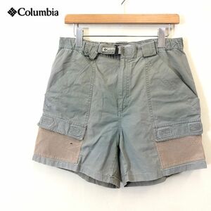 G1611-F-N◆ Columbia PFG コロンビア コットンフィッシングハーフパンツ ショーツ ボトムス ◆ 綿 カーキ 古着 メンズ 春夏 アウトドア