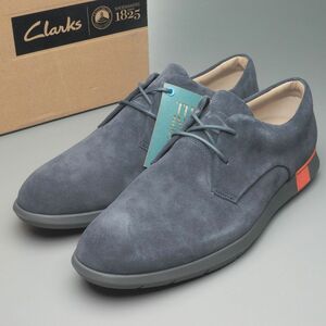 MG6957//未使用/訳あり*クラークス/Clarks*メンズ7.5G/ジャバンウォーク/Javan Walk/プレーントゥ/レザーシューズ/革靴/ネイビー/紺