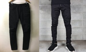 ◆rip van winkle リップヴァンウィンクル 美品 24AW RB-605 SLIM EASY PANTS スリム イージー　パンツ サイズM 黒