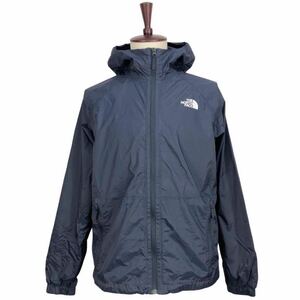 美品　THE NORTH FACE ザノースフェイス　ネイビー　ワンポイント　ナイロンジャケット アウター　上着　S表記