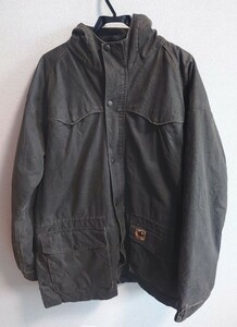 ☆Vintage☆【carhartt】 ジャケット【L】カーキ【希少】即完売【正規品】入手困難【レア】【Vintage】古着