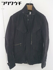 ■ HIDEAWAYS NICOLE ハイダウェイ ニコル ジップアップ 長袖 中綿 ジャケット サイズ48 ブラック メンズ