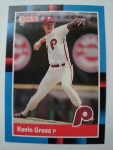 ★KEVIN GROSS DONRUSS MLB 1988 #113 ケビン・グロス PHILADELPHIA PHILLIES フィラデルフィア・フィリーズ