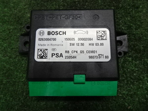 〇 プジョー 208 アリュールソエロPG・A9HN01 2015年・PCDコンピューター・9807357180 BOSCH 0263004700 即発送