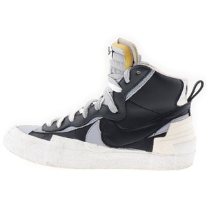 NIKE ナイキ ×Sacai BLAZER MID BV0072-002 サカイ ブレーザー ミッドカットスニーカー US7.5/25.5cm ホワイト/グレー