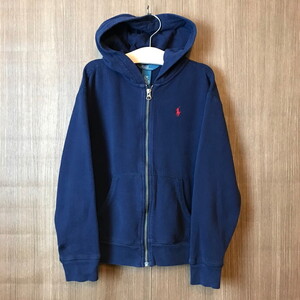 《キッズ》Polo by Ralph Lauren ポロ ラルフローレン フルジップ スウェット パーカー サイズ S(8) 古着 k24110172