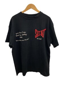 SAINT MICHAEL◆Tシャツ/XL/コットン/BLK/SM-S21-0001-007