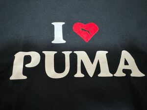 PUMA プーマ 短丈Tシャツ　Y2K I love PUMA 黒　Sサイズ　　ブラック　BLACK 