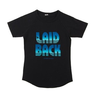 ヒステリックグラマーHYSTERIC GLAMOUR LANDBACKプリントTシャツ 黒水色M位