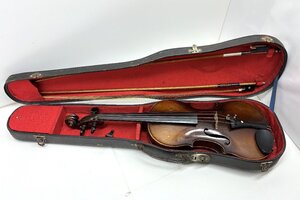 [TE1065] ジャンク品★ MASAKICHI SUZUKI No.6 4/4 弓2本 T.SUGITO ヴィンテージ バイオリン 弦楽器 鈴木政吉 鈴木マサキチ 現状品