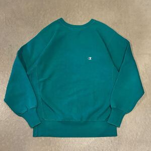 【USA製】90s Champion Reverse Weave チャンピオン リバースウィーブ スウェット トレーナー メンズ L Green アメリカ製 ビンテージ 希少