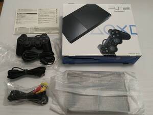 ☆極美品☆ PS2 PlayStation 2 チャコール・ブラック (SCPH-90000CB) black ブラック sony　本体