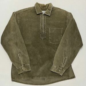 美品 60s towncraft コーデュロイ ジップ プルオーバー シャツ M タウンクラフト vintage ビンテージ talon タロン shirt 船