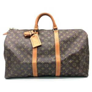 金3 LOUIS VUITTON キーポル 50 M41426 モノグラム ボストンバック ルイヴィトン トラベル ブラウン 旅行