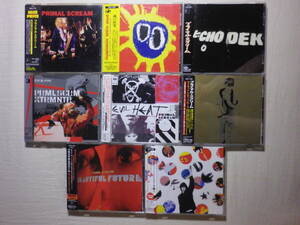 『Primal Scream 国内盤帯付アルバム8枚セット』(Screamadelica,Echo Dek,XTRMNTR,Evil Heat,Riot City Blues,Beautiful Future)