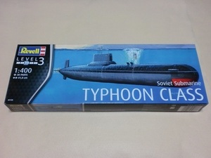 ドイツ レベル 1/400 ソビエ海軍 ロシア艦隊 タイフーン級 原子力潜水艦 Soviet Submarine TYPHOON CLASS Revell 05138 ロシア海軍**