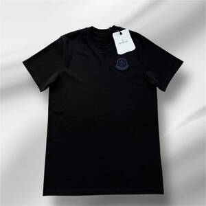 【新品未使用タグ付き】MONCLER モンクレール ワッペンロゴ Tシャツ　ブラック　Mサイズ