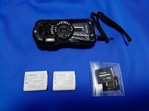 ☆　RICOH リコー 防水 コンパクトデジタルカメラ WG-30 中古品　充電池　メモリーカードつき　送料無料　☆