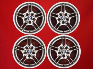 【激安 中古 4本セット】 BMW 5シリーズ E39 Mスポーツ 純正 アルミホイール 17inch 8J/9J インセット+20/+26 PCD120 5穴 ハブ径Φ74 cc17