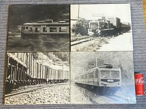 【4a】古い 鉄道写真 パネル 4枚まとめて 41cm×34cm 国鉄 モノクロ写真 鉄道写真 詳細画像にて【4a-1-3】