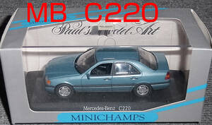 1/43 メルセデス ベンツ C220 ブルメタ Cクラス (W202) Mercedes Benz