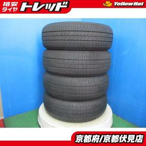 4本 2023年製 中古 夏 サマータイヤ ブリヂストン ECOPIA EP150 165/55R15 75V デイズ ルークス N-BOX ワゴンR タント 軽自動車などに