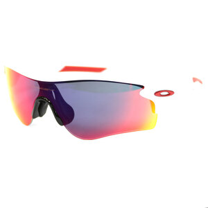 OAKLEY オークリー サングラス スポーツサングラス レーダーロックパス ミラーレンズ 009206-10 PolishedWhite 中古